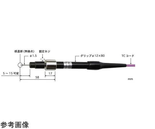 65-3530-75　Puncture Protection Tube Temperature Sensor Model 520 -200~300°C Response Speed (sec): 1.5 E Type　520E-TC1-ASP