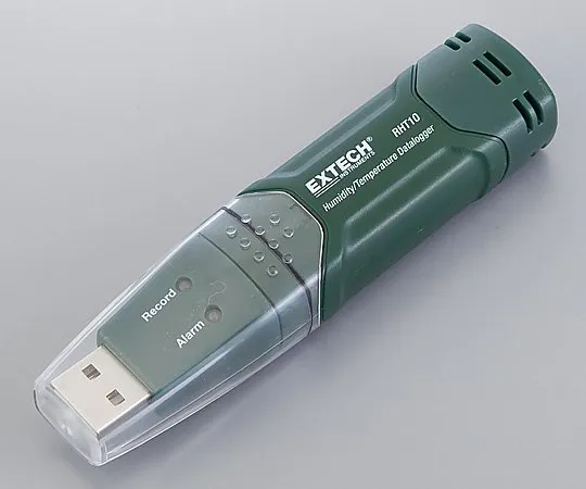 2-3188-01-56　［Discontinued］Temperature and Humidity Data Logger (memory stick type) with English Calibration Certificate　RHT10