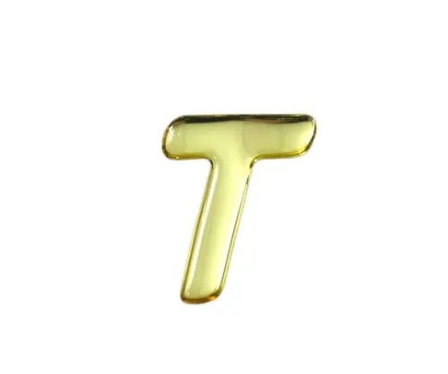 61-7427-12　Gold Metal Characters T 35mm x 1mm　GM35-T