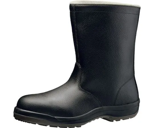 67-3124-14　JIS Certified Wide Resin Toecap Anti-Slip Safety Shoes Half Boots Black 24.0 cm　CJ040-24.0