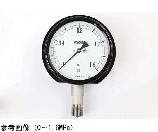65-4304-88-20　Sealed Pressure Gauge (100Φ) Vertical B Frame - With 0.1~0.6 MPa Inspection Certificate　BE12-243