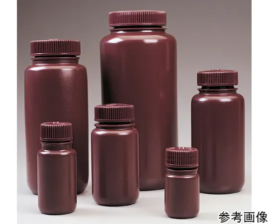 68-5628-82　Wide Mouth Brown Lightweight Bottle 30 mL HDPE Bulk/Body/Cap Separately Packaged 1 Box (1000 Pieces)　312185-0001