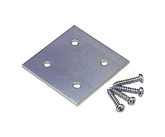 62-0008-75　Joint Metal Fittings (A) Iron (Uniqlo Plating Finish) 55 x 55 mm　313-34