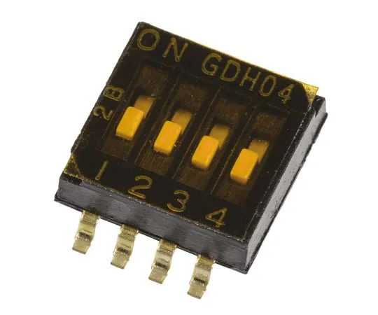 63-4909-61　4 Way Surface Mount DIP Switch 4P　GDH04S04