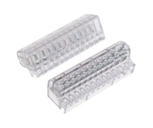 63-4779-39　RS PRO 12 Way Commoning Block, Screw Down Termination, 10 → 5 AWG, 16 mm², 6 mm² CSA, Clear, 100A 450 V　388-2855