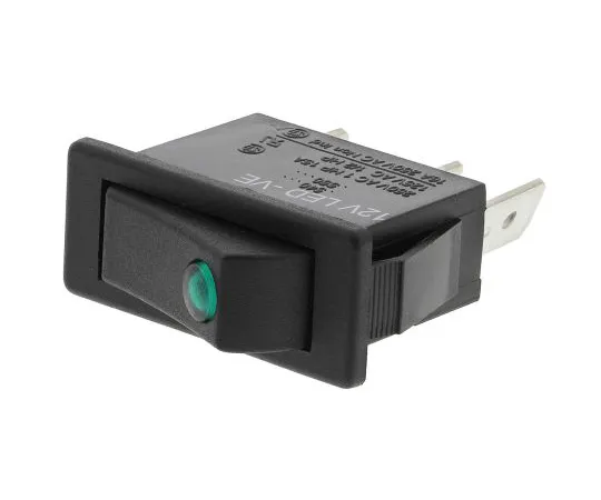 63-4742-18　Arcolectric Illuminated Single Pole Single Throw (SPST), Latching Rocker Switch Panel Mount　C5503PLLAB
