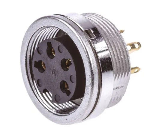 63-4860-12　Lumberg KFV Series, 4 Pole Din Socket Socket, DIN EN 60529, 5A, 250 V ac IP40, Screw On　KFV 40