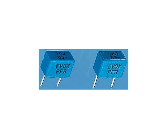 63-4742-28　KEMET 2.2nF Polypropylene Capacitor PP 40 V ac, 63 V dc ±5% Tolerance Through Hole PFR510 Series　PFR5222J63J11L4BULK