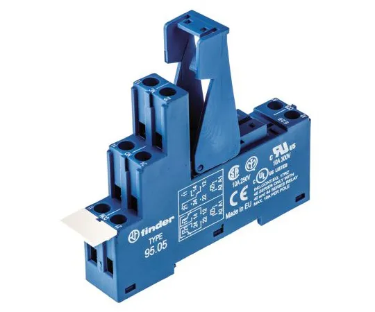 63-4784-62　Finder Relay Socket, Screw Fitting, 250V ac for *** with 40.52, 40.61, 44.52, 44.62, 40.51 Series Relay　95.05SPA