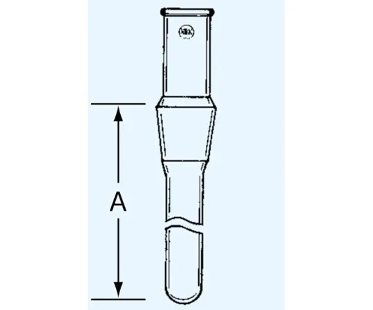 65-8673-23　Protection Tube for Thermometer A TS Sliding Part 15 A Foot Length 200 Top Inner Diameter 10 Foot Diameter 8 mm Bottom Round Type　045-1510