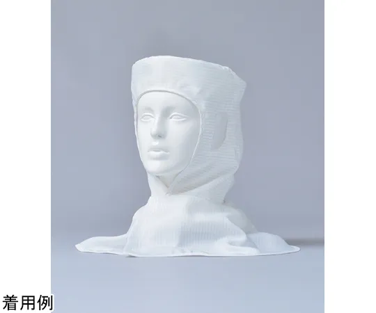 68-6589-87　Hair Net Integrated Hood White M　3K2459-KWM