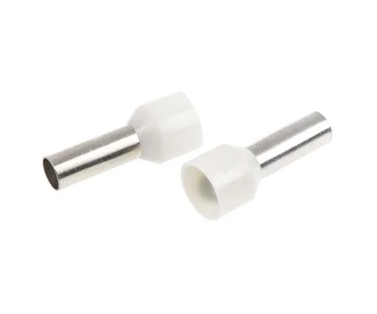 63-4698-85　RS PRO Insulated Crimp Bootlace Ferrule, 12mm Pin Length, 4.9mm Pin Diameter, 10mm² Wire Size, Ivory　157-3931