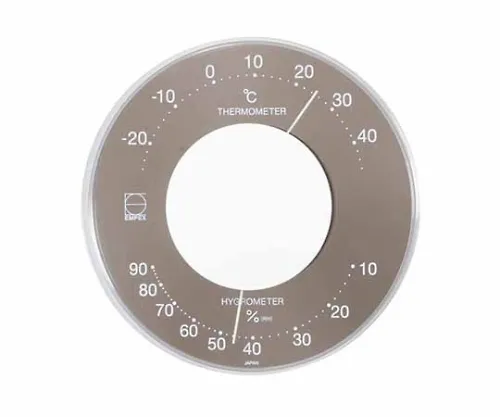61-6864-72　Serena Color Thermo-Hygrometer 106 x 23mm 80G (Clear Box) Gray　LV-4357