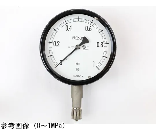 65-4303-51　Sealed Pressure Gauge (100Φ) Vertical A-Frame for Steam 0.1 MPa　BE12-133