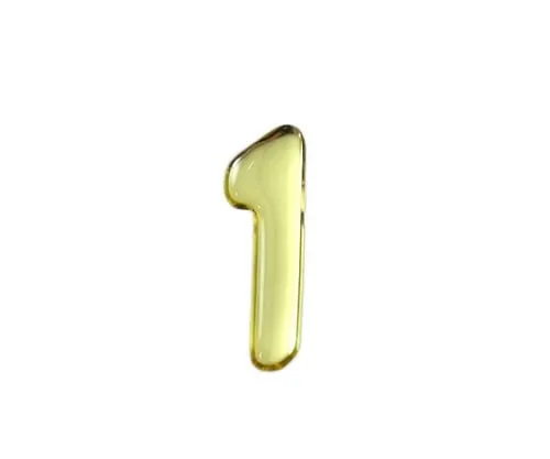 61-7426-82　Gold Metal Characters 1 35mm x 1mm　GM35-1