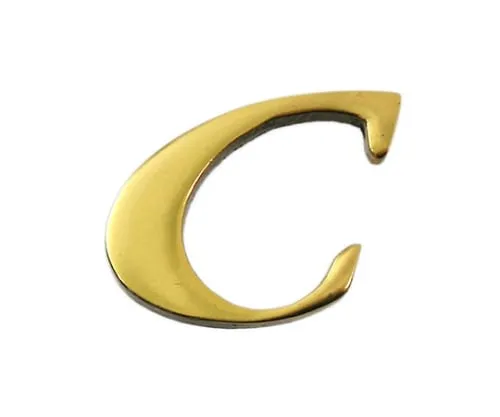 61-7430-53　Brass Gold Characters Large Characters C　QL20-C