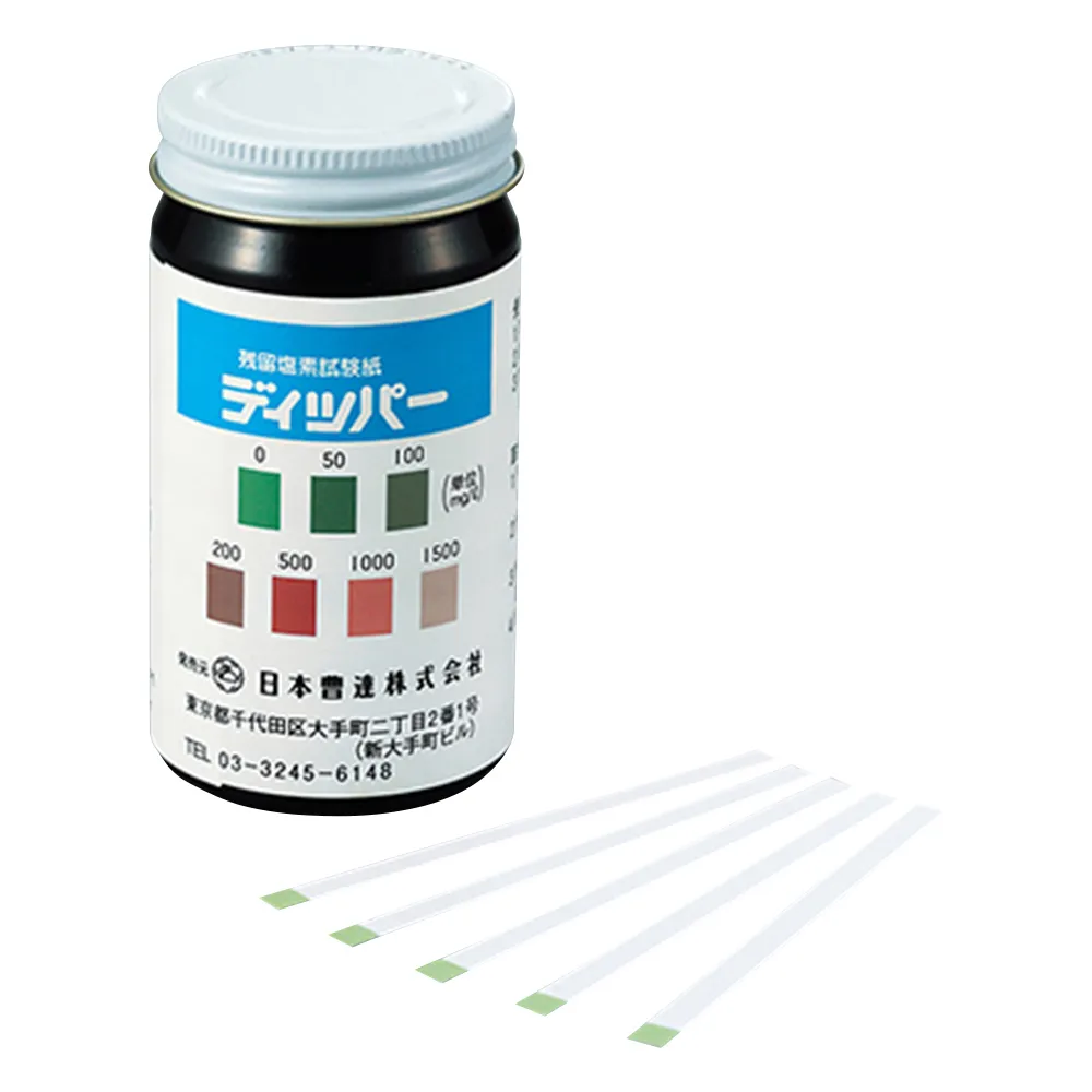 3-4741-01　Residual Chlorine Test Paper Dipper 0 - 1500mg/L　-