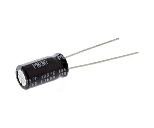 63-4847-94　Nichicon 220μF 25V dc Aluminium Electrolytic Capacitor, Through Hole 8 (Dia.) x 15mm +105°C 8mm 3.5mm　UPM1E221MPD