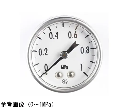 65-4316-89-20　Small Pressure Gauge (40Φ) with 0.1 MPa Inspection Certificate　GK25-161