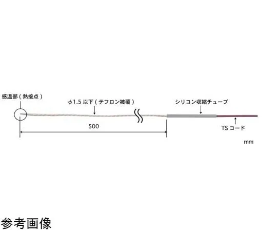 65-3530-56　Air Temperature Sensor AT Series -50~200°C Sensor Shape: Teflon Coated Wire E Type　AT-10E-050-0-TS1-ASP