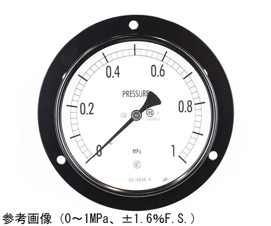 65-4282-57　Normal Pressure Gauge (Φ100) Recessed D Frame (Mounting Hole) -0.1~0.2 MPa　AE15-243