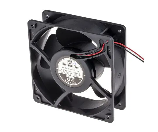 63-4867-68　RS PRO Axial Fan, 120 x 120 x 38.5mm, 105cfm, 7W, 24 V dc　541-5407
