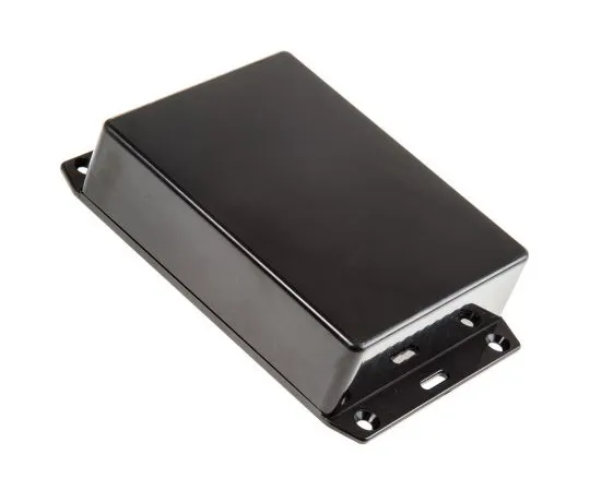63-4831-38　Hammond 1591, ABS Enclosure, IP54, Flanged, 121 x 94 x 30mm　1591GFLBK
