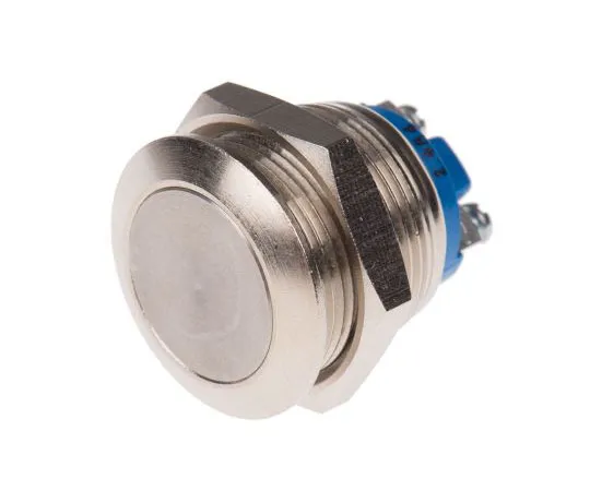 63-4716-77　APEM Single Pole Single Throw (SPST) Momentary Push Button Switch, 22.2 (Dia.)mm, Panel Mount, 24/48V dc　AV091003C910