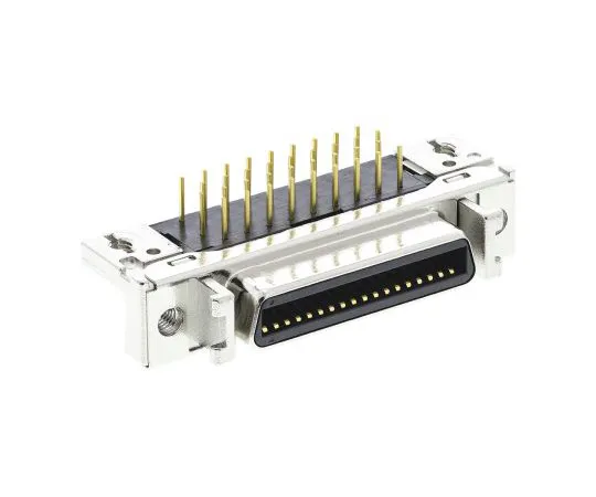 63-4834-80　3M MDR 102 Series, 36 Way Right Angle Through Hole Micro-D PCB Connector Socket, 2.54mm Pitch　10236-5212PL