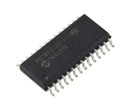 63-4895-87　Microchip PIC18F2480-I/SO, 8bit PIC Microcontroller, 40MHz, 16 kB, 256 B Flash, 28-Pin SOIC　PIC18F2480-I/SO