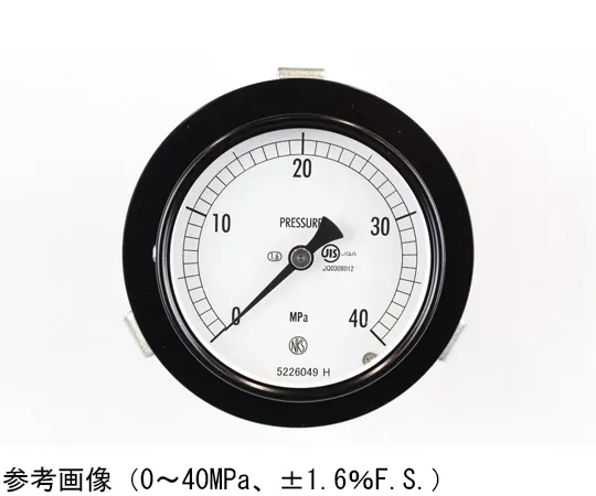 65-4274-10　Normal Pressure Gauge (Φ75) Embedded D Frame (Mounting Bracket) 40 MPa　AC15-173