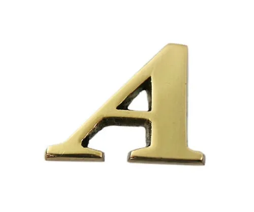 61-7430-51　Brass Gold Characters Large Characters A　QL20-A