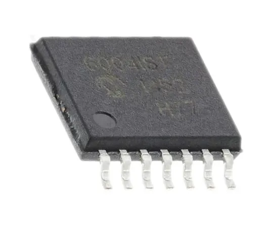 63-4931-42　MCP6004-I/ST Microchip, Op Amp, RRIO, 1MHz, 3 V, 5 V, 14-Pin TSSOP　MCP6004-I/ST