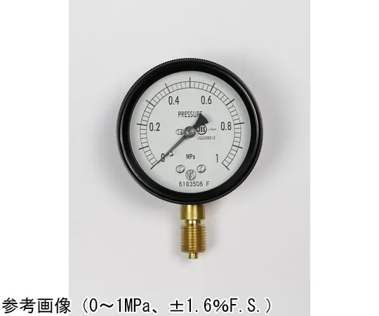 65-4292-32　Sealed Pressure Gauge (60Φ) Vertical A Frame 0.16 MPa　BA10-121