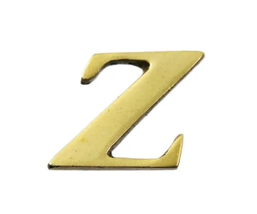 61-7430-76　Brass Gold Characters Large Characters Z　QL20-Z