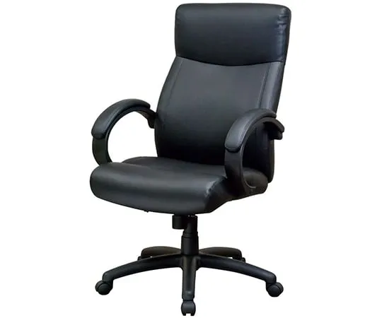 64-6402-12　Soft Fit Leather Chair Black　CNL-602BK