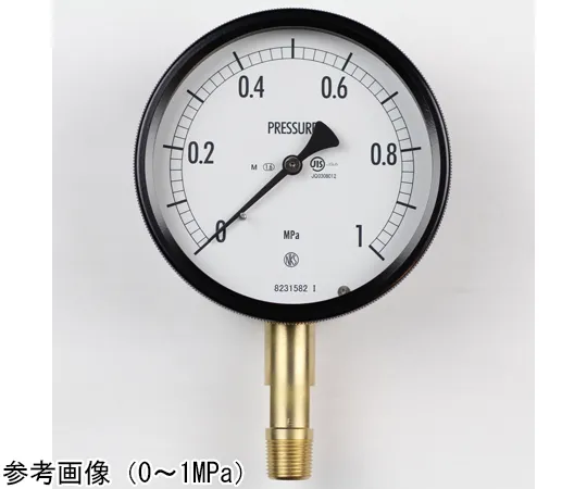 65-4300-63　Sealed Pressure Gauge (100Φ) Vertical A-Frame for Steam 0.6 MPa　BE10-181