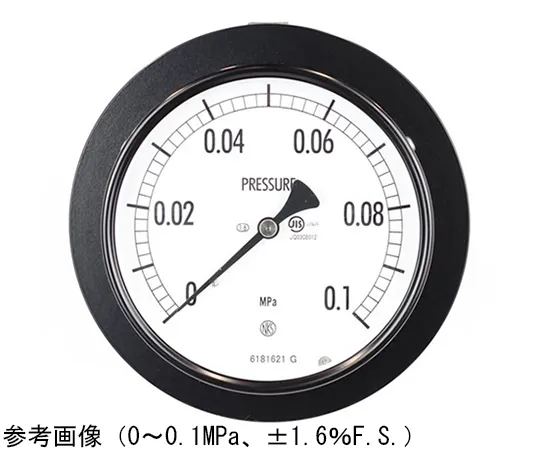 65-4280-97　Normal Pressure Gauge (Φ100) Embedded D Frame (Mounting Bracket) 0.06 MPa　AE15-181