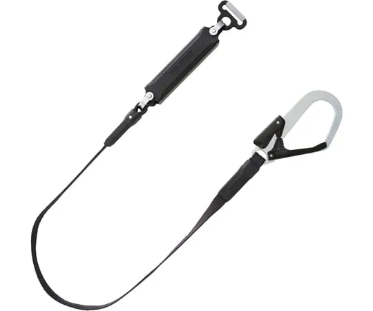 67-0336-89　Body Belt Lanyard Flat Rope A-Ring L1　B1FR150-AL1BK