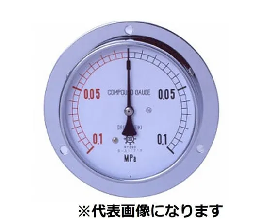 65-3616-13　IPT General Pressure Gauge for Vibration Resistant D Type φ150 G3/8 0~0.06MPA　DVU38-1500.06MPA