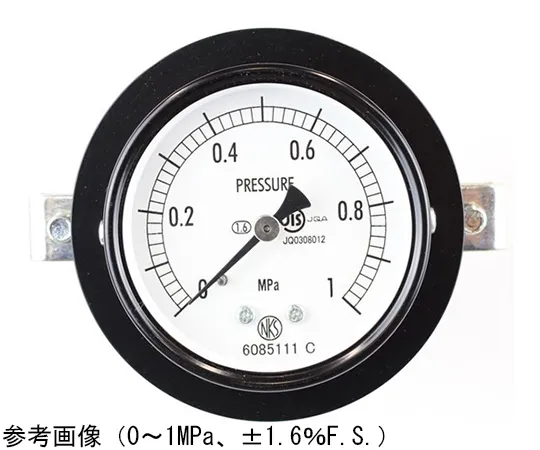 65-4270-66　Normal Pressure Gauge (Φ60) Embedded D Frame (Mounting Bracket) 0.16 MPa　AA15-121