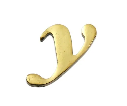 61-7431-02　Brass Gold Characters Small Characters Y　QS20-Y