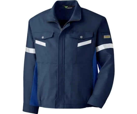 67-3131-53　Autumn/Winter Work Wear Antistatic Reflective Material Blouson VE547 Top Navy x Royal Blue S　VE547-UE-S