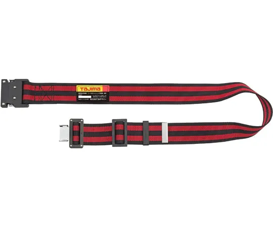 67-0337-07　Waist Belt Aluminum One-Touch Buckle L Striped Red　BWL145-BRE
