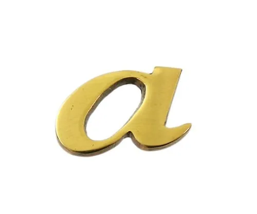 61-7430-77　Brass Gold Characters Small Characters A　QS20-A