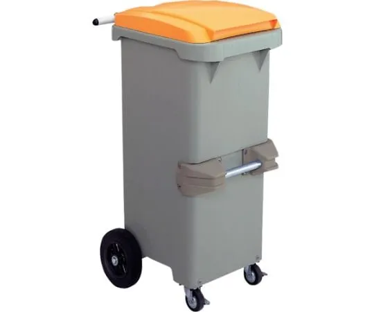 64-5053-39　Recycled Plastic Garbage Box 110 Inverted Yellow　RCN110Y