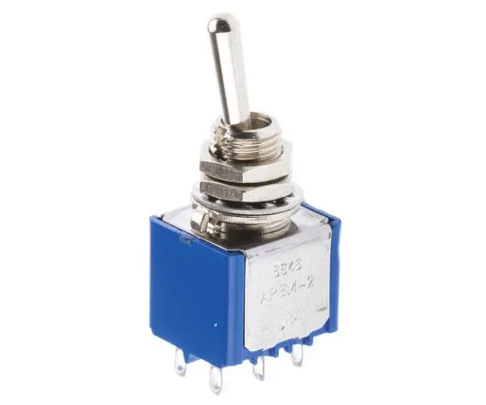 63-4720-79　APEM Double Pole Single Throw (DPST) Toggle Switch, Latching, Panel Mount　5646A