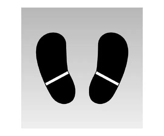 62-6138-03　Road Sticker Foot Type White 1 Set (2 Sheets)　819-90