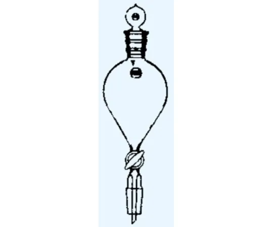 65-8664-54　Funnel Separatory Top 15 Bottom 15 10 mL　4162-1510