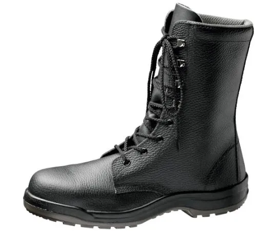 67-3123-95　JIS Certified Wide Resin Toecap Anti-Slip Safety Shoes Long Top Black 24.0 cm　CJ030-24.0
